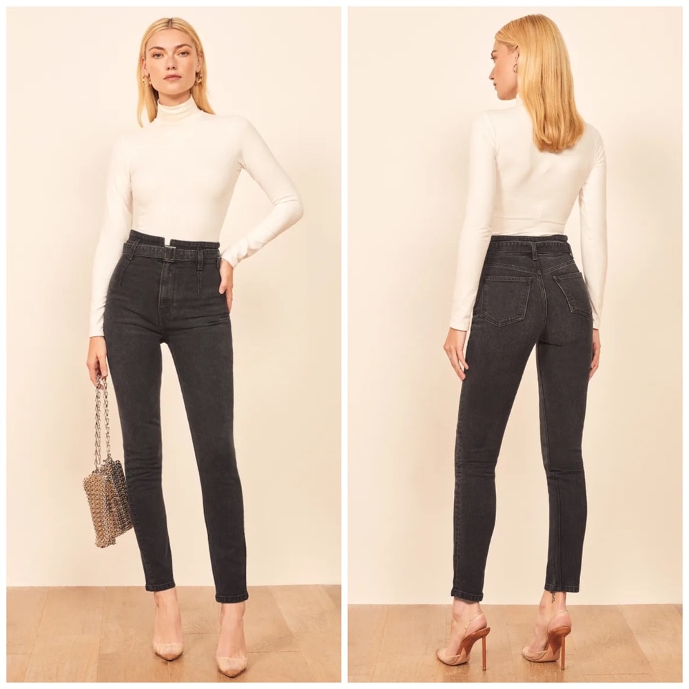 Reformation Kayo High Rise Skinny Jeans in Erie